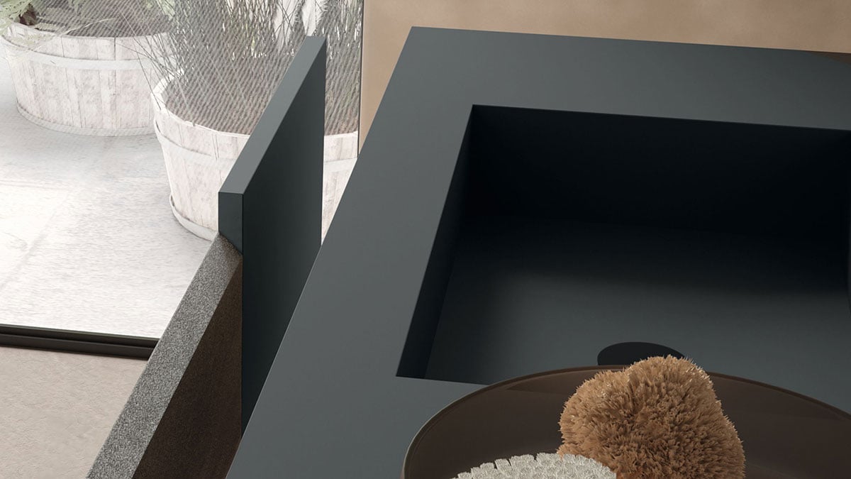 View of Fenix | Italian Scratch Resistant Countertops | Hastings Bath Collection